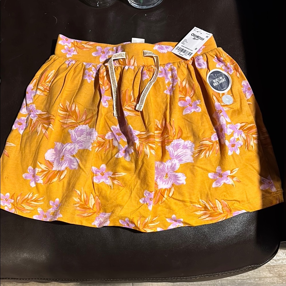 OshKosh B'gosh Yellow Gold Skater Mini Skirt